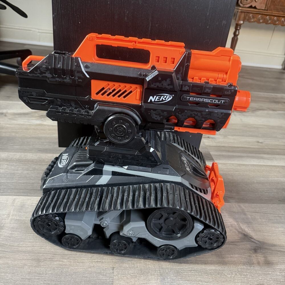 NERF N-Strike ELITE TERRASCOUT RC Remote Control Tank Only- Untested , Parts